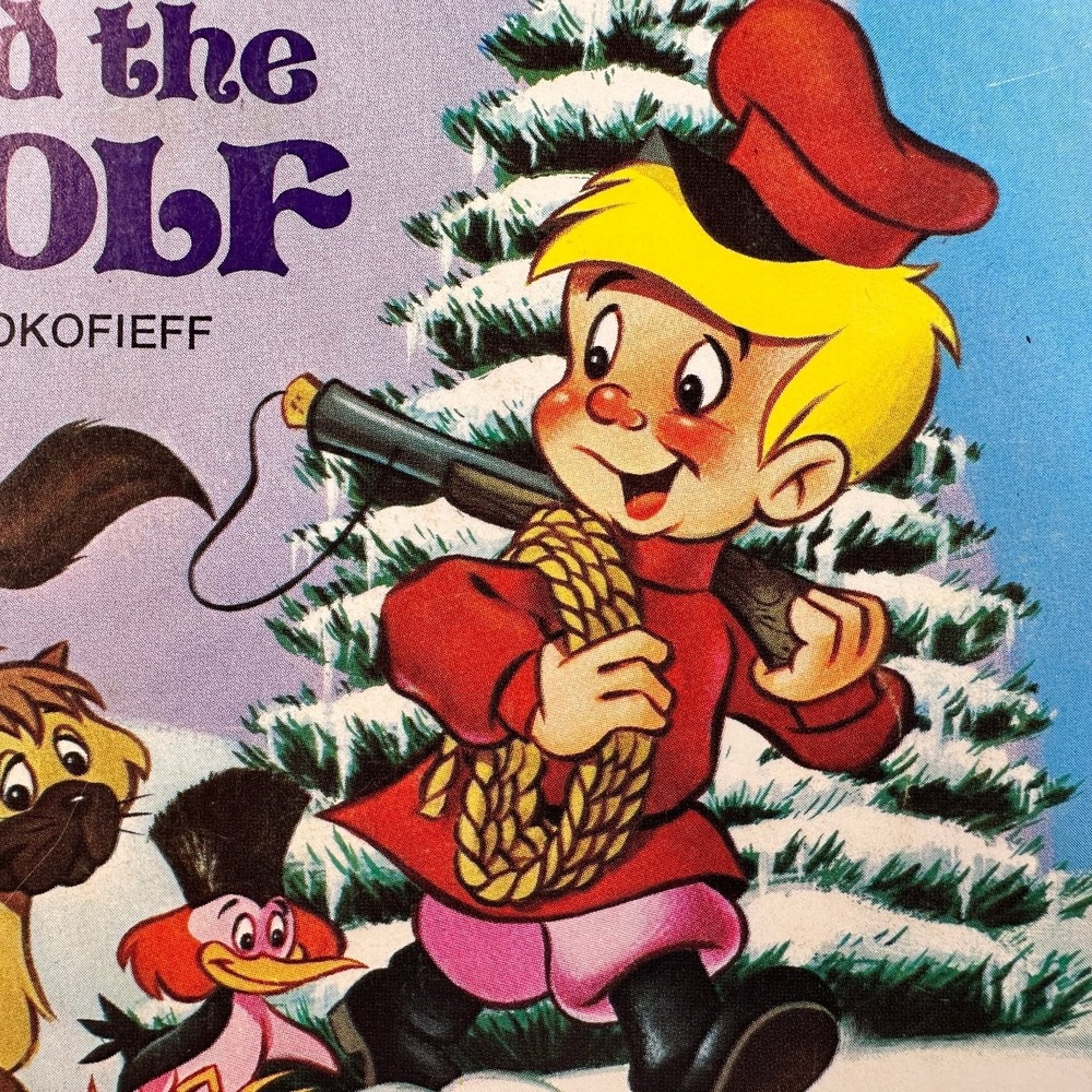 Peter and the Wolf Prokofieff Walt Disney Vinyl Record & 24page Book 1968 33LPR - Picture 7 of 16
